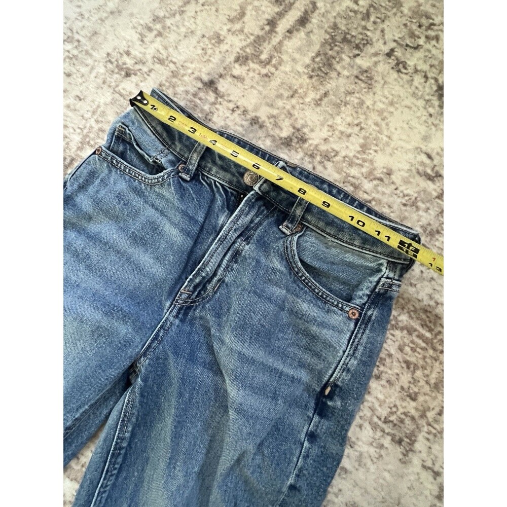American Eagle Jeans Women 00 Short Mom Jeans Distressed Strigid - Picture 4 of 11